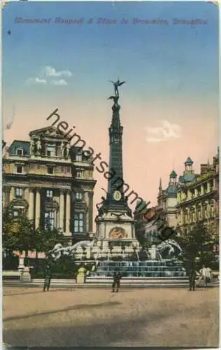 Bruxelles - Monument Anspach - Place de Brouckere