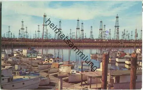 California - San Pedro - Oil Wells and boat landing Terminal Island - Erdöl - oil