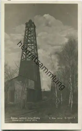 Gbely - Erdöl - oil - Statne naftove doly - Foto-Ansichtskarte