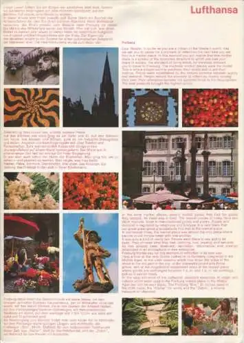 Speisekarte 70er Jahre - Lufthansa - Frankfurt Buenos Aires