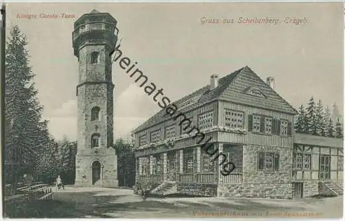 09481 Scheibenberg - Königin Carola Turm - Unterkunftshaus mit Fremdenzimmer
