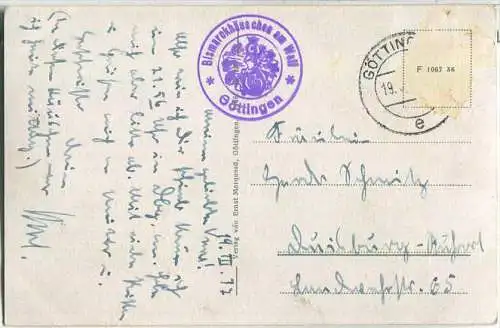 Göttingen - Bismarcks Studentenwohnung - Verlag Ernst Marquard Göttingen