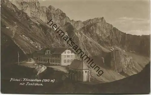 Pilatus - Klimsenhorn mit Tomlishorn - Kunstverlag E. Goetz Luzern 20er Jahre