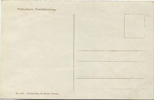 Pilatus-Kulm - Tomlishornweg - Kunstverlag E. Goetz Luzern 20er Jahre