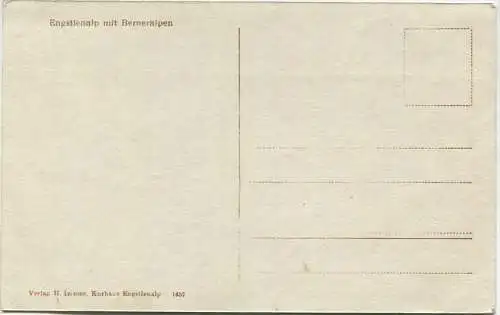 Engstlenalp mit Berneralpen - Verlag H. Immer Kurhaus-Engstlenalp 20er Jahre