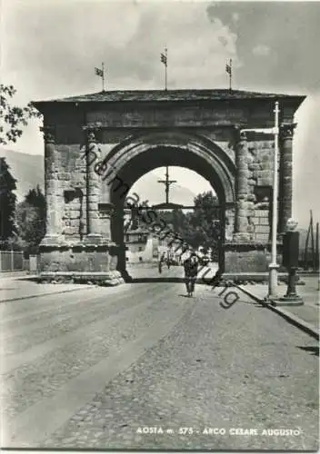 Aosta - Arco Cesare Augusto - Foto-AK Grossformat - Vera Fotografia - Ed. S.A.C.A.T. Torino