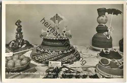 Berlin - Deutsche Bundesfachschau für das Hotel- und Gaststättengewerbe 1952 - Foto-Ansichtskarte