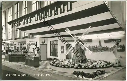 Berlin - Grüne Woche 1960 - Windmühle - Foto-Ansichtskarte