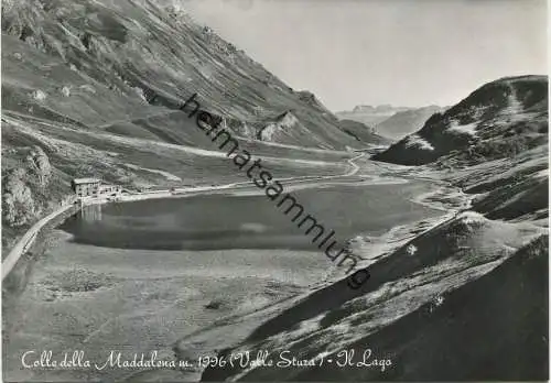 Colle della Maddalena - Valle Stura - Il Lago - Col de Larche - Foto-AK Großformat - Vera fotografia - Omniafoto Torino