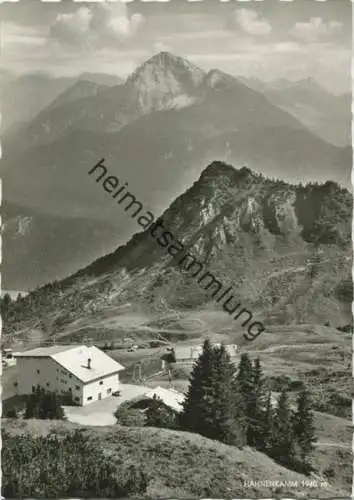 Hahnenkamm - Bergstation der Reuttener Bergbahn mit Blick auf Thaneller - Foto-AK Grossformat - Verlag Franz Milz Reutte