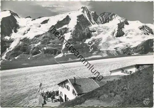 Hofmannshütte mit Aufstiegsroute zum Großglockner - Foto-AK Großformat - Verlag Akad. Sektion Wien