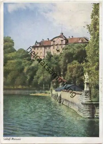 Schloss Mainau - AK Grossformat - Verlag J. Schönebeck Meßkirch - Feldpost gel. 1943