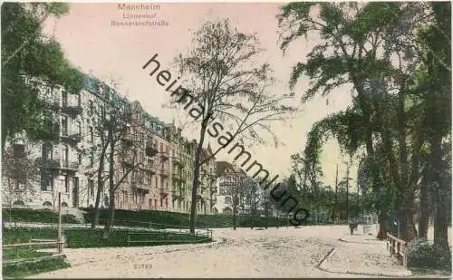 Mannheim - Lindenhof - Rennershofstrasse - Verlag Reinicke & Fubin Magdeburg 1907 - Rückseite beschrieben