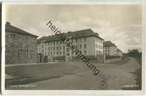 Lüdenscheid - Kaserne Markgraf Karl - Foto-Ansichtskarte - Verlag Kettling & Krüger Schalksmühle