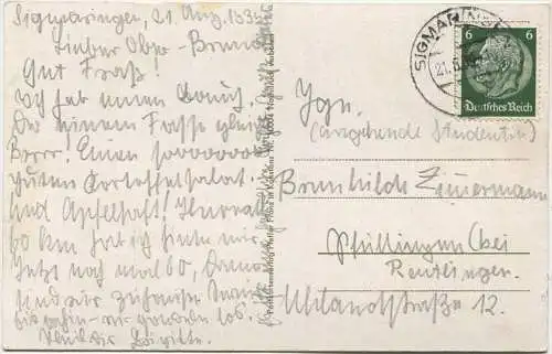 Dingelsdorf am Bodensee - Postkartenverlag Pfeffer Franz in Konstanz gel. 1939