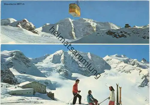 Diavolezza - Berghaus - Seilbahn - Piz Palü - AK Grossformat - Verlag A. Kiener Schwanden