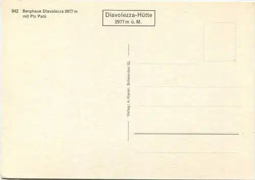 Diavolezza - Berghaus - Seilbahn - Piz Palü - AK Grossformat - Verlag A. Kiener Schwanden