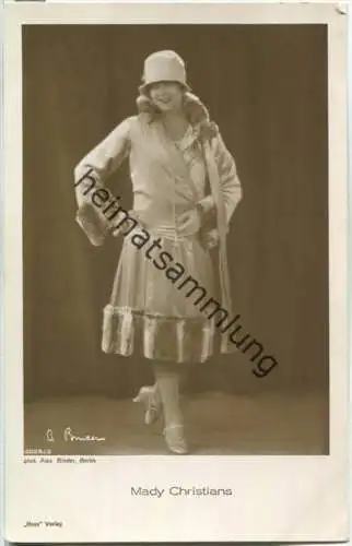 Mady Christians im Mantel - Foto-Ansichtskarte - Ross-Verlag 2056/3