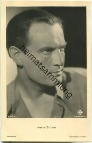 Hans Stüwe - Foto-Ansichtskarte - Ross-Verlag A 3127/1