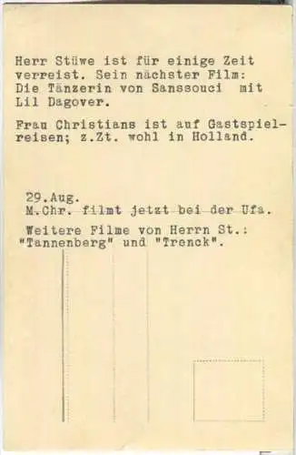 Hans Stüwe - Autogramm - Foto-Ansichtskarte - Ross-Verlag 6260/1