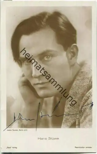 Hans Stüwe - Autogramm - Foto-Ansichtskarte - Ross-Verlag 4285/1