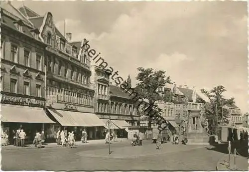 Schönebeck - Platz der Deutsch-Sowjetischen Freundschaft - Foto-AK Grossformat 60er Jahre - Verlag KONSUM FOKU Magdeburg