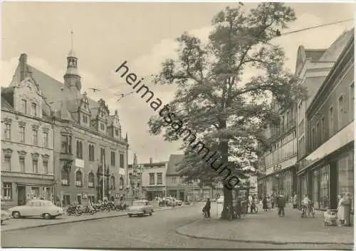 Schönebeck - Rathaus am Platz der Deutsch-Sowjetischen Freundschaft - Foto-AK Grossformat 60er Jahre - VEB Bild und Heim