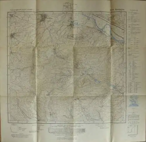 6029 Knetzgau - 1:25'000 - Herausgegeben von Bayer. Landesvermessungsamt München 1958