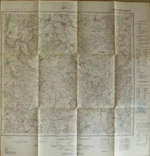 6440 Moosbach - 1:25'000 - Herausgegeben von der Topograph. Zweigstelle d. Bayer. Landesvermessungsamts 1935 Ausgabe 194