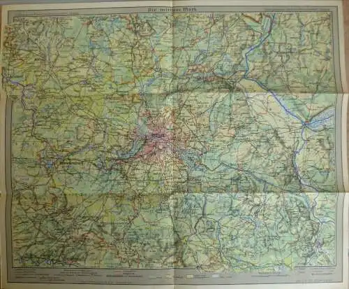 Die mittlere Mark 40er Jahre - 34cm x 40cm 1:500'000 - Verlagsanstalt List & von Bressendorf Leipzig