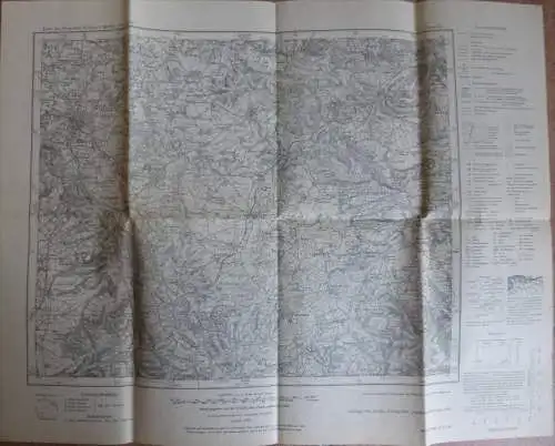 Detmold 333 - Karte des deutschen Reiches 1:100´000 - Herausgegeben von der preussischen Landesaufnahme 1900 - Ausgabe 1