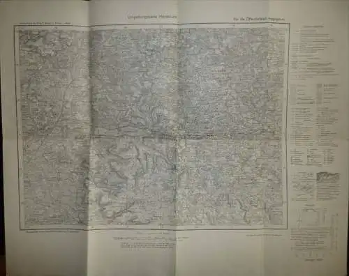 Rastenburg 105 - Karte des Deutschen Reiches 1:100'000 - Umdruckausgabe! - Herausgegeben vom Reichsamt für Landesaufnahm