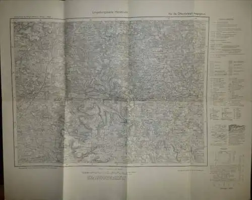 Umgebungskarte Hersbruck - Für die Öffentlichkeit freigegeben - Ausschnitt aus der Karte d. Deutschen Reiches 1:100'000