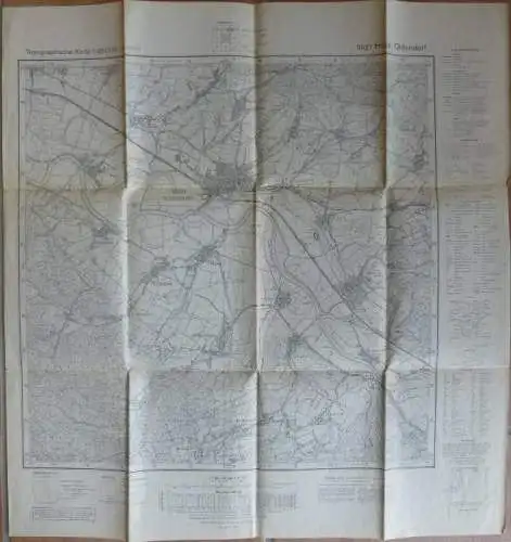 Hess. Oldendorf 3821 - Topographische Karte 1:25000 - Ausgabe 1955 durch das Niedersächsische Landesvermessungsamt - lei