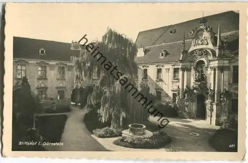Dürnstein - Stiftshof - Foto-Ansichtskarte - Verlag Hans Sedelmayr Krems