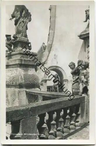 Dürnstein - Kirchenterrasse - Foto-Ansichtskarte - Verlag Hans Sedelmayr Krems
