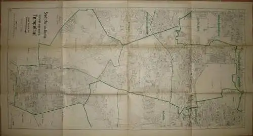 Stadtplan von Berlin Verwaltungsbezirk Tempelhof - Zustand September 1945 - 74cm x 140cm 1:10'000