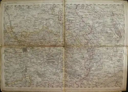 Braunschweig - Topographische Karte 89 - 26cm x 36cm - Reymann 's Special-Karte - Entwurf und gezeichnet F. Handtke - Si
