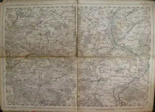 Angermünde - Topographische Karte 59 - 26cm x 36cm - Reymann 's Special-Karte - Entwurf und gezeichnet F. Handtke - Situ