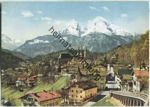 Berchtesgaden - Ansichtskarte zum Deutschen Turnfest 1958 in München - Verlag Hans Andres München