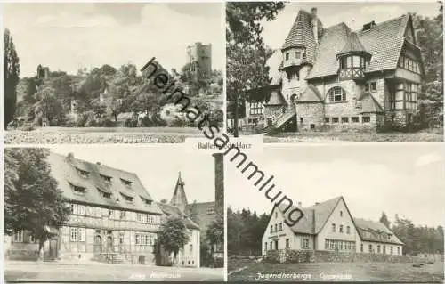 Ballenstedt - Foto-AK - Verlag Bild und Heimat Reichenbach - Rückseite beschrieben