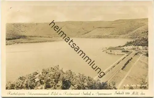 Rurtalsperre - Schwammenauel - Foto-AK - Verlag F. G. Zeitz Königssee