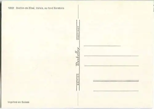 Zinal au fond Sorebois - Ansichtskarte Großformat