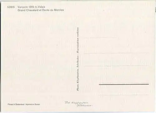 Vercorin - Kirche - Ansichtskarte Großformat