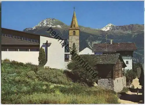 Vercorin - Kirche - Ansichtskarte Großformat