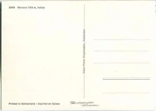 Vercorin - Dorfpartie - Ansichtskarte Großformat