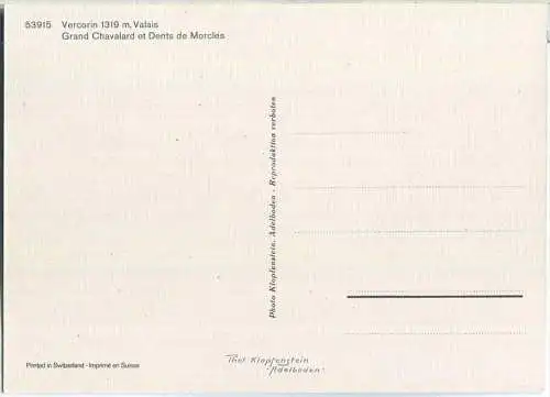 Vercorin - Kirche - Ansichtskarte Großformat
