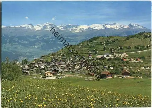 Vercorin - Mont Bonvin - Wildstrubel- Trubelnstock - Ansichtskarte Großformat