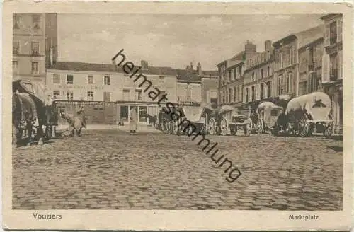 Vouziers - Marktplatz - Verlag Dr. Trenkler & Co. Leipzig - Rückseite beschrieben 1916