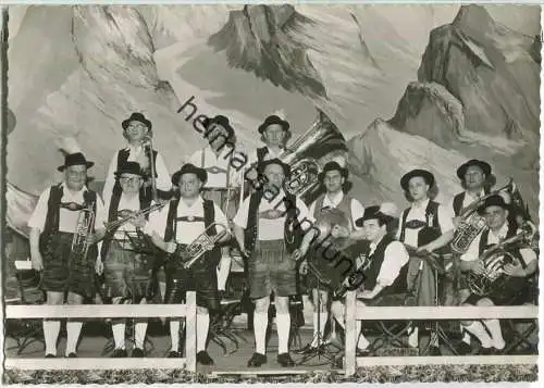 Berlin - Oktoberfest - Festzelt Bayrisch Zell - Musiker - Foto-Ansichtskarte 1965